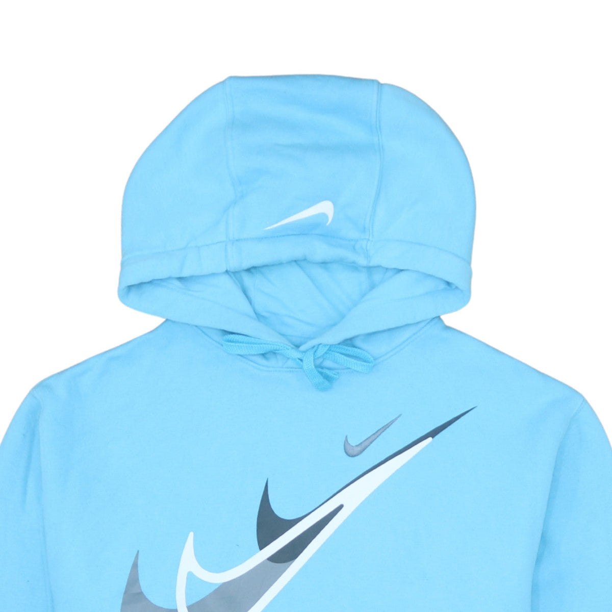 Nike Men's Blue Pullover Hoodie M Logo Graphic Sportswear