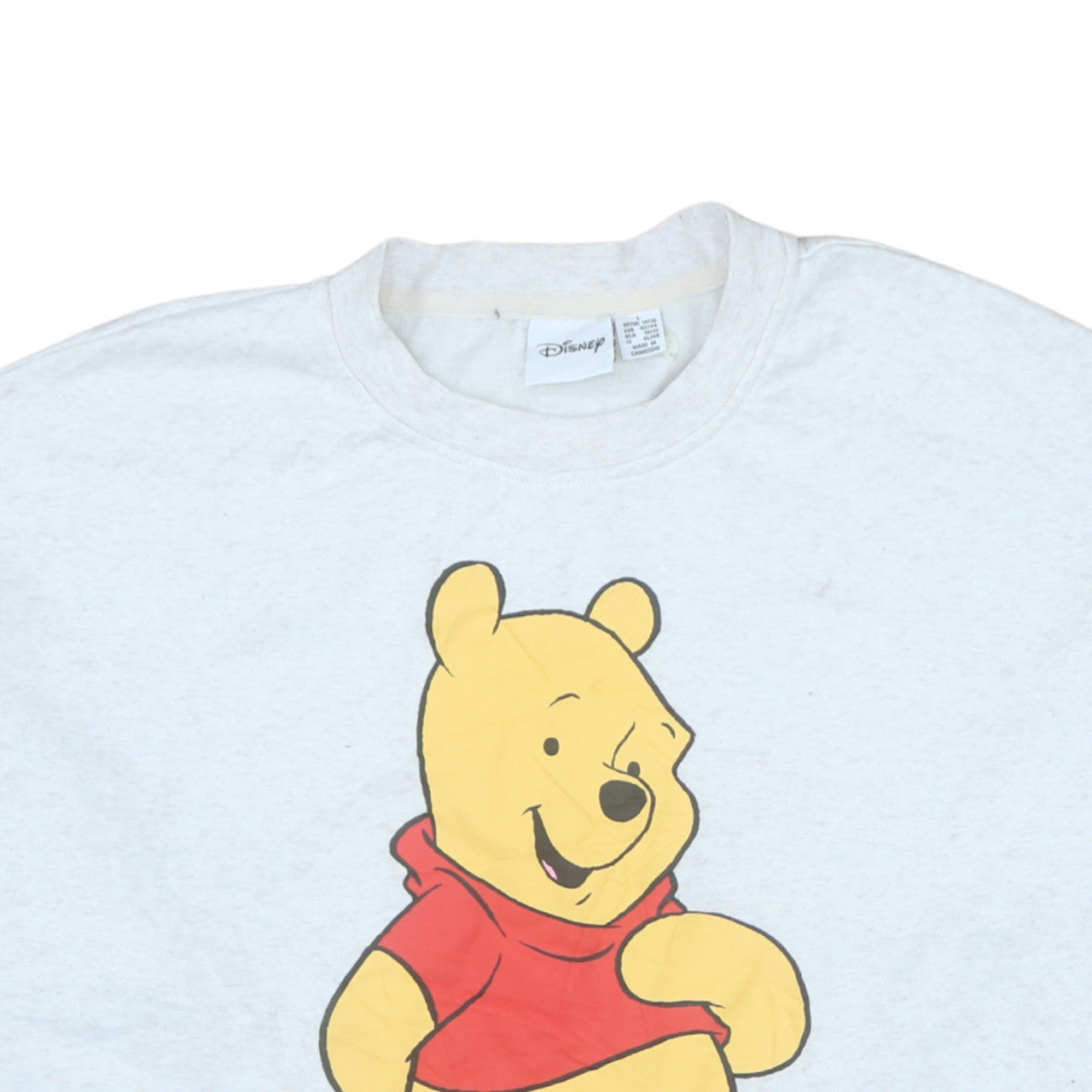 Disney Womens Grey Winnie the Pooh Pullover Sweatshirt Size L