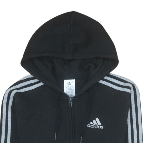 Adidas Womens Black Full Zip Hoodie XS Classic Sportswear