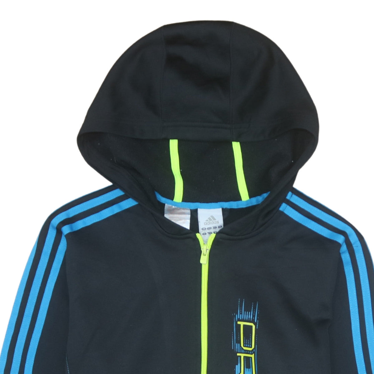 Adidas Boys Black Predator Full Zip Hoodie 15-16 Years