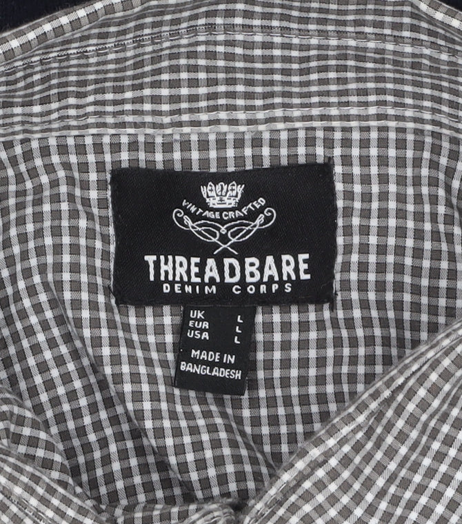 Threadbare Men’s Blue Crew Neck Cotton Pullover Jumper Size L