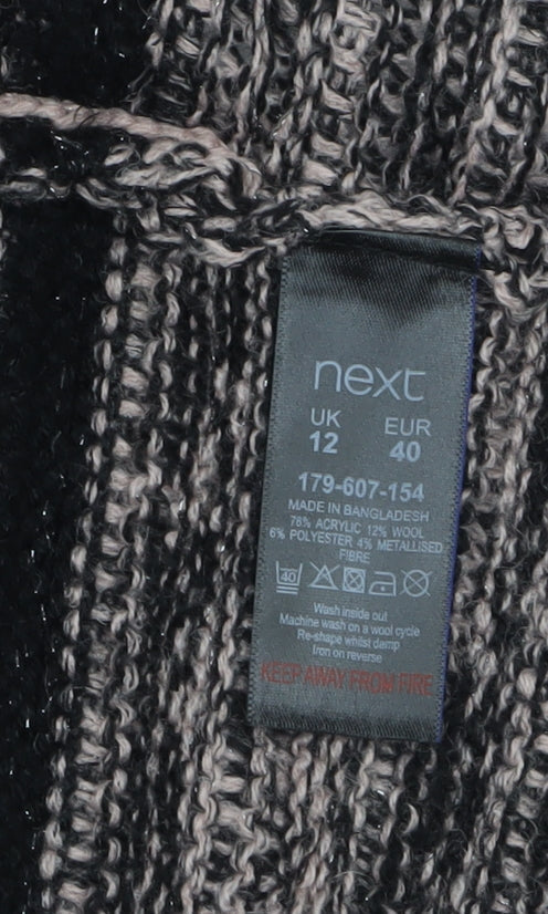Next Womens Multicoloured Knit Longline Cardigan Size 12