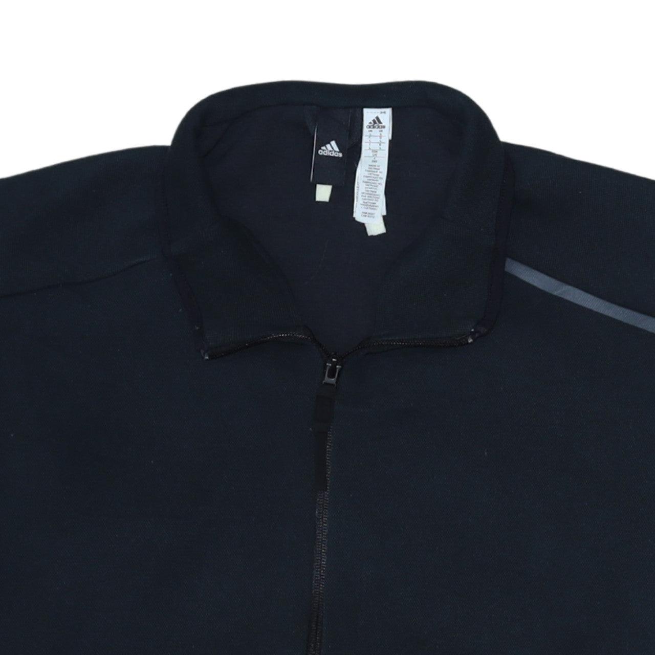 Adidas Men's Black Full Zip Fleece Sweatshirt Size L