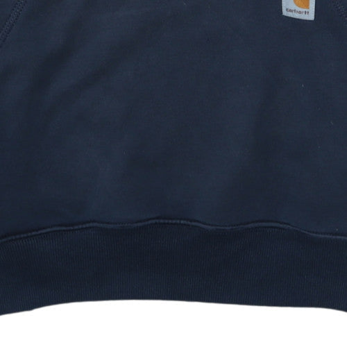 Carhartt Men’s Blue Pullover Hoodie M Regular Fit Workwear