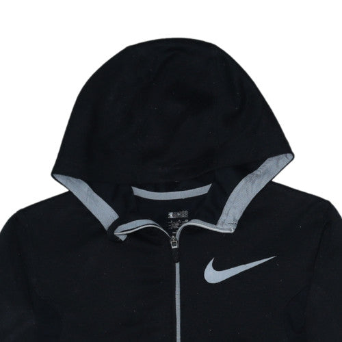 Nike Men's Black Small Full Zip Hoodie Sweatshirt Training Top