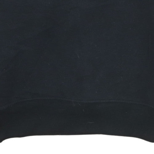 Ellesse Mens Black Small Retro Logo Pullover Sweatshirt
