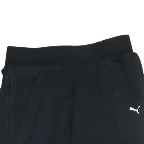 Puma Men's Black Jogger Sweatpants Size S Elastic Waist Tapered Fit