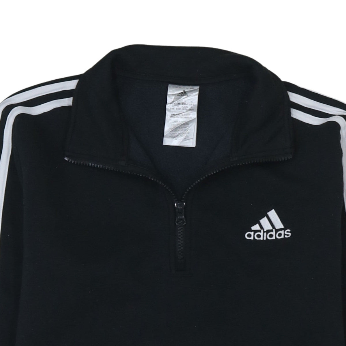 Adidas Women's Black 1/2 Zip Pullover Sweatshirt Size 12-14