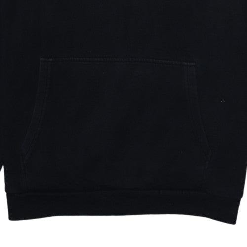 Fila Boys Black Pullover Hoodie 15-16 Years Graphic Print Cotton Blend