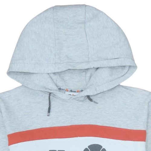 Ellesse Boys Grey Pullover Hoodie 16 Years Logo Fleece Sweatshirt