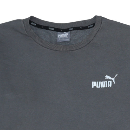 Puma Men's Grey Small Crew Neck Pullover Sweatshirt