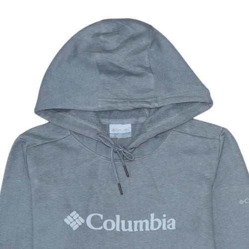 Columbia Men’s Grey Pullover Hoodie S Logo Fleece Outdoor