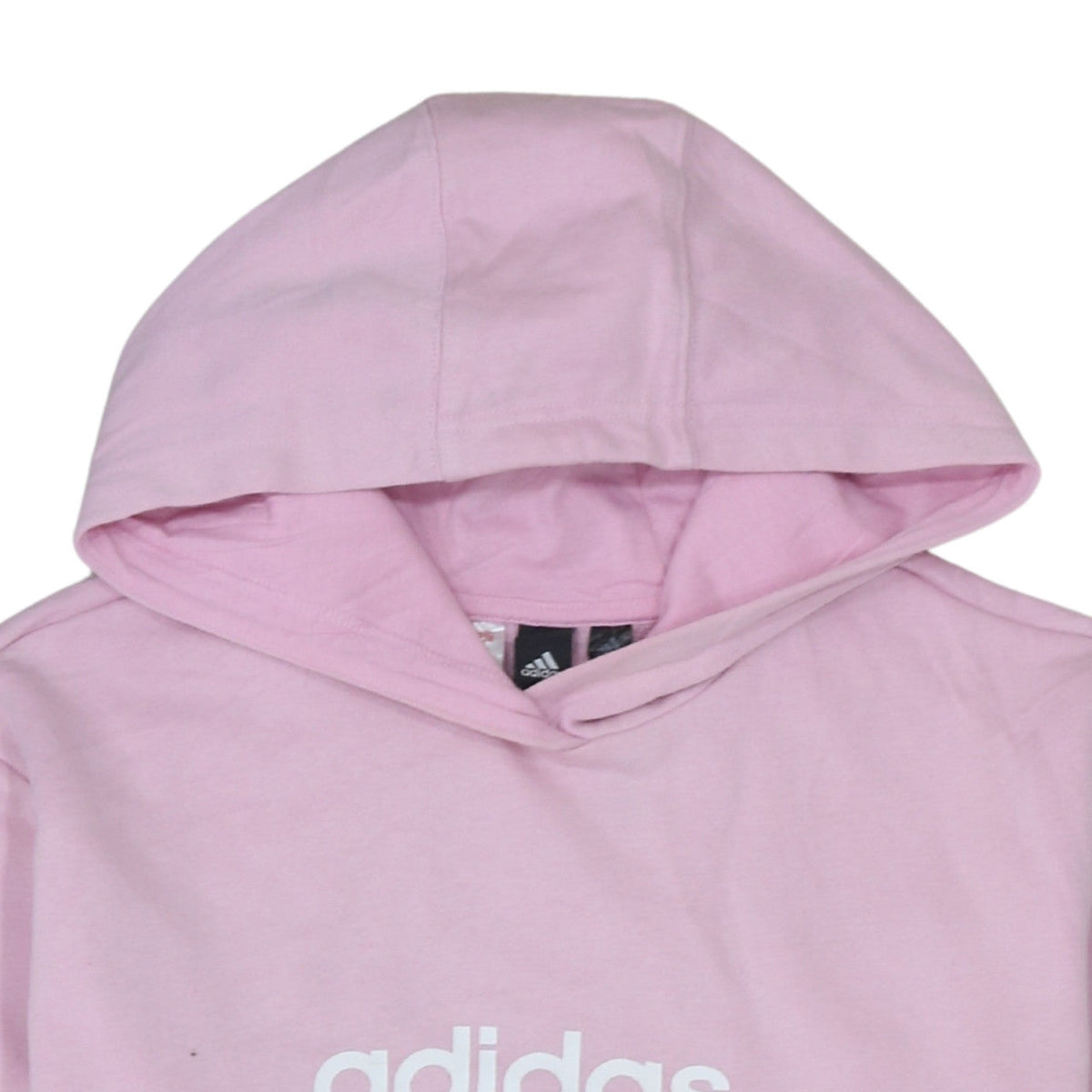 adidas Girls Pink Colourblock Pullover Hoodie Size 13-14 Years
