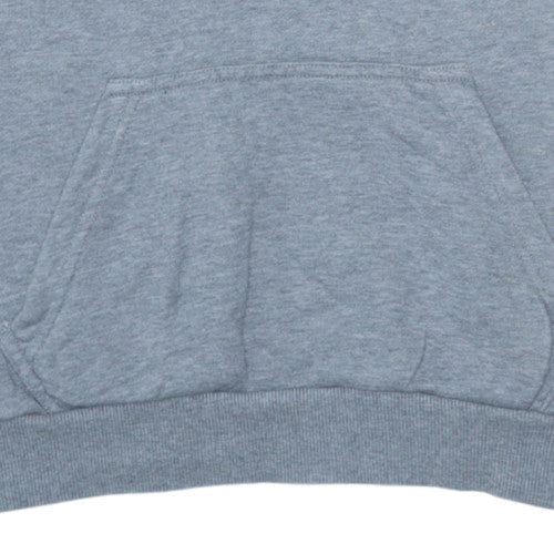 Adidas Men's Grey Pullover Hoodie Size M Regular Fit Sports