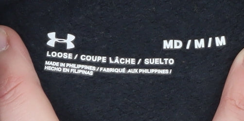 Under Armour Mens Black Jogger Trousers Size M Relaxed Fit