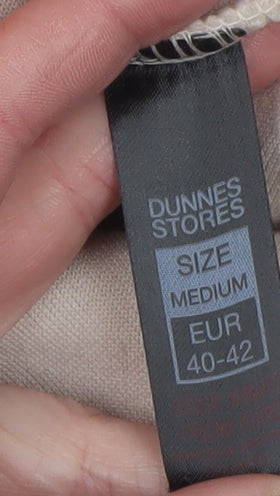 Dunnes Women’s Beige Fleece Half Zip Jacket Size 14