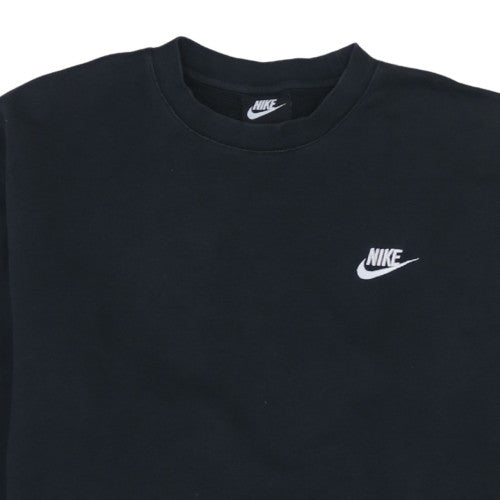 Nike Men's Black Crew Neck Pullover Sweatshirt Regular Fit M