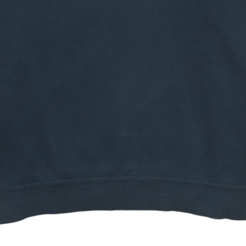 Nike Womens Black Pullover Hoodie Medium Gold Logo Sweatshirt