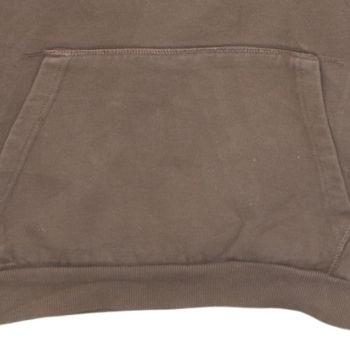 Ellesse Men's Brown Pullover Hoodie S Fleece Logo Sweatshirt
