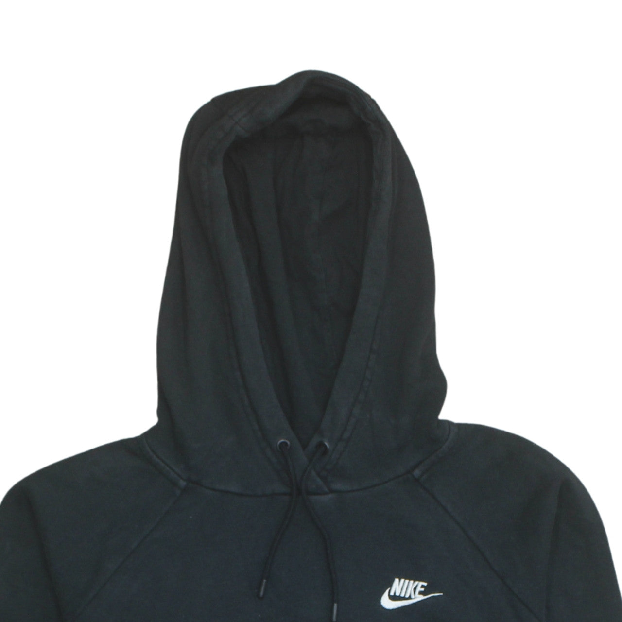 Nike Teens Black Pullover Hoodie L Logo Fleece Sweatshirt