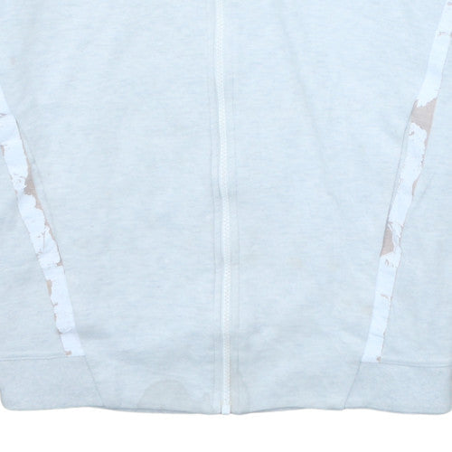 Nike Men's Grey Full Zip Hoodie M Lightweight Sportswear