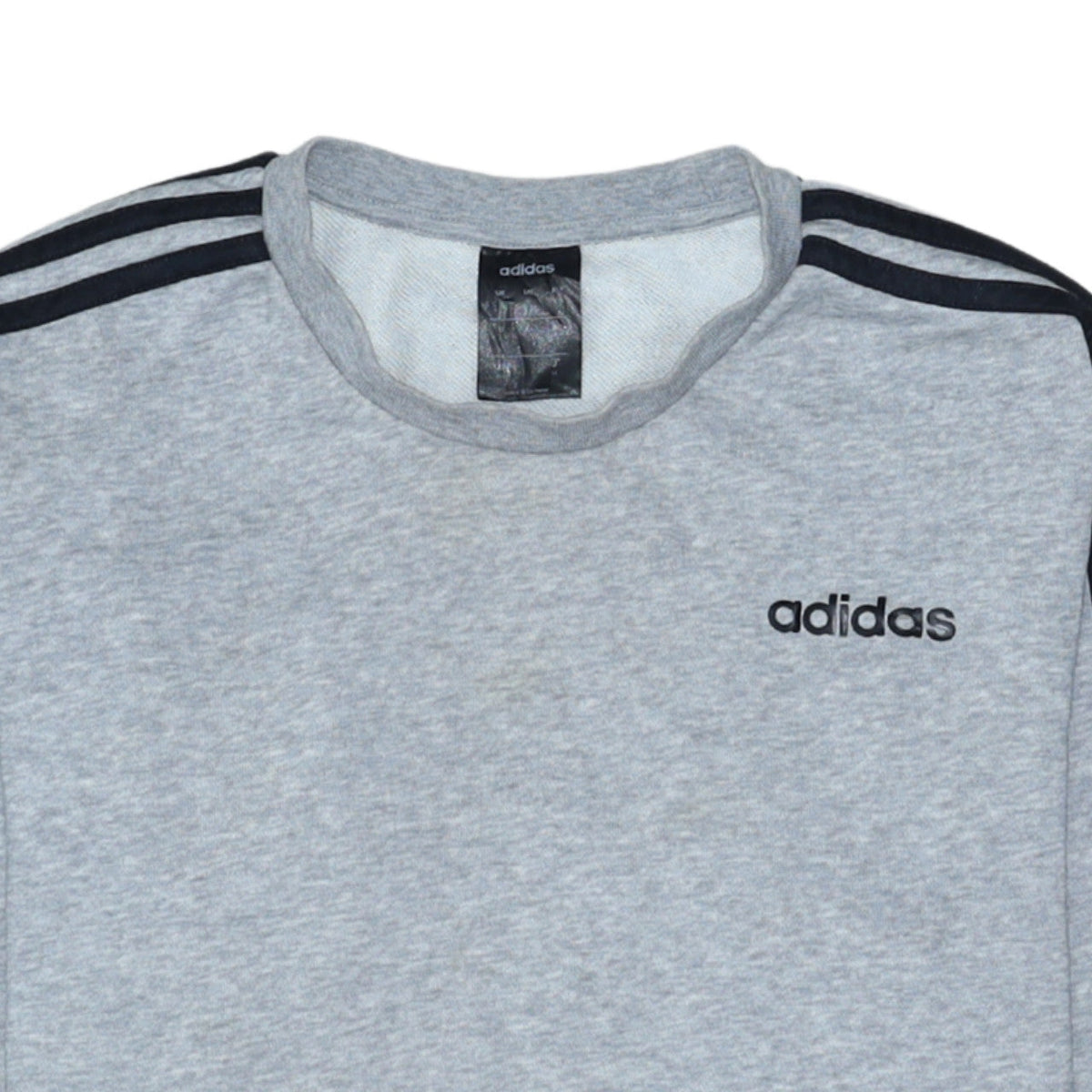 Adidas Men’s Grey Crew Neck Pullover Sweatshirt Size S