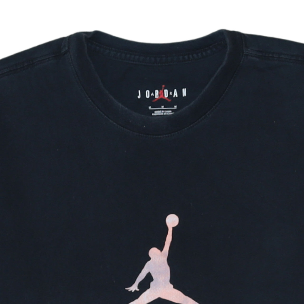 Jordan Men's Black Graphic Sports T-Shirt Size M Cotton