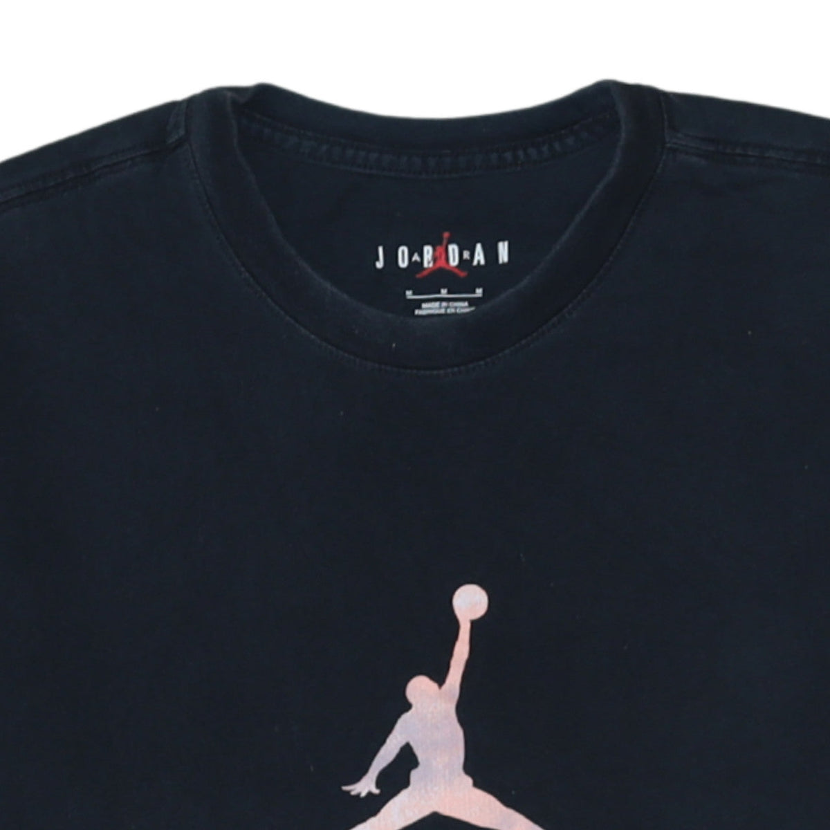Jordan Men's Black Graphic Sports T-Shirt Size M Cotton