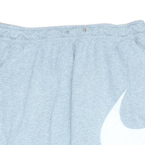 Nike Men’s Grey XL Sweatpants with Logo and Elastic Waist