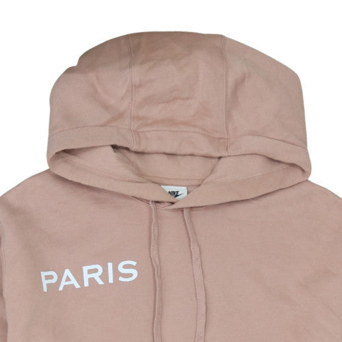 Nike Men's Beige Paris Pullover Hoodie L Graphic Fleece Sweatshirt