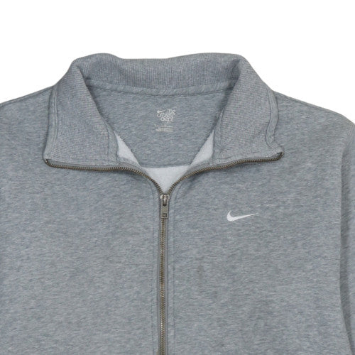 Nike Men's Grey Full Zip Sweatshirt Large Classic Style