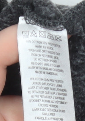 French Connection Men's Grey 1/2 Zip High Neck Sweatshirt Size L