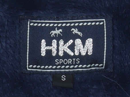 HKM Sports Women's Blue Fleece Lined Zip Jacket Size S