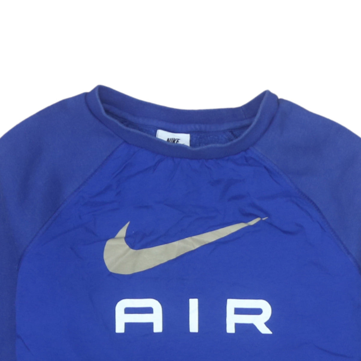 Nike Boys Blue XL Crew Neck Pullover Sweatshirt with Logo Print