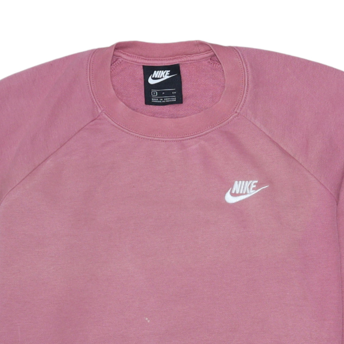 Nike Womens Pink Crew Neck Pullover Sweatshirt Small
