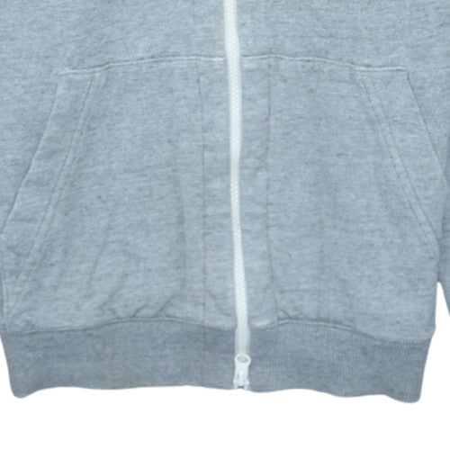 Lacoste Live Mens Grey Full Zip Cotton Hoodie Size S