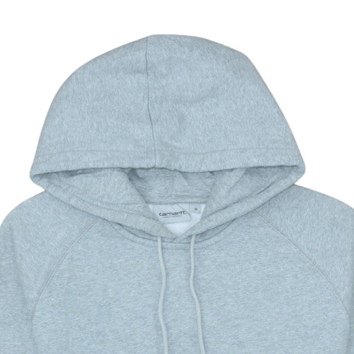 Carhartt Men's Grey Pullover Hoodie Work In Progress Medium Fleece Lined