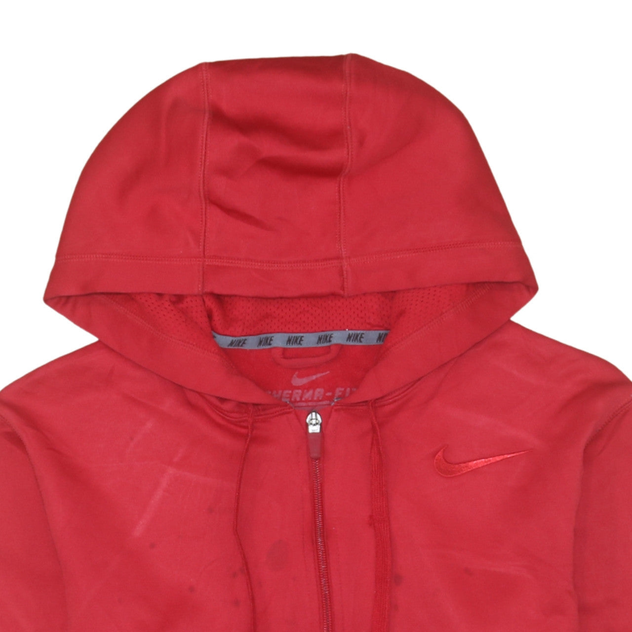 Nike Men's Red Therma-Fit Full Zip Hoodie Size M