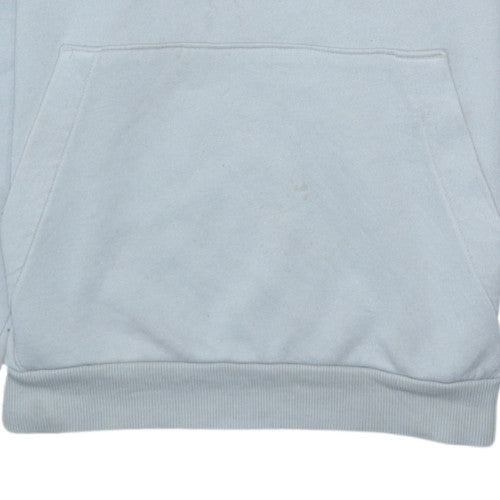 Adidas Women’s Light Grey Pullover Hoodie Size S Cotton Blend