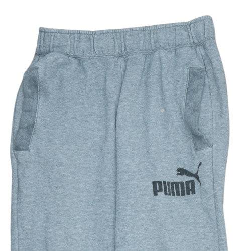 Puma Men Grey Small Sweatpants Trousers Elastic Waist Jogger