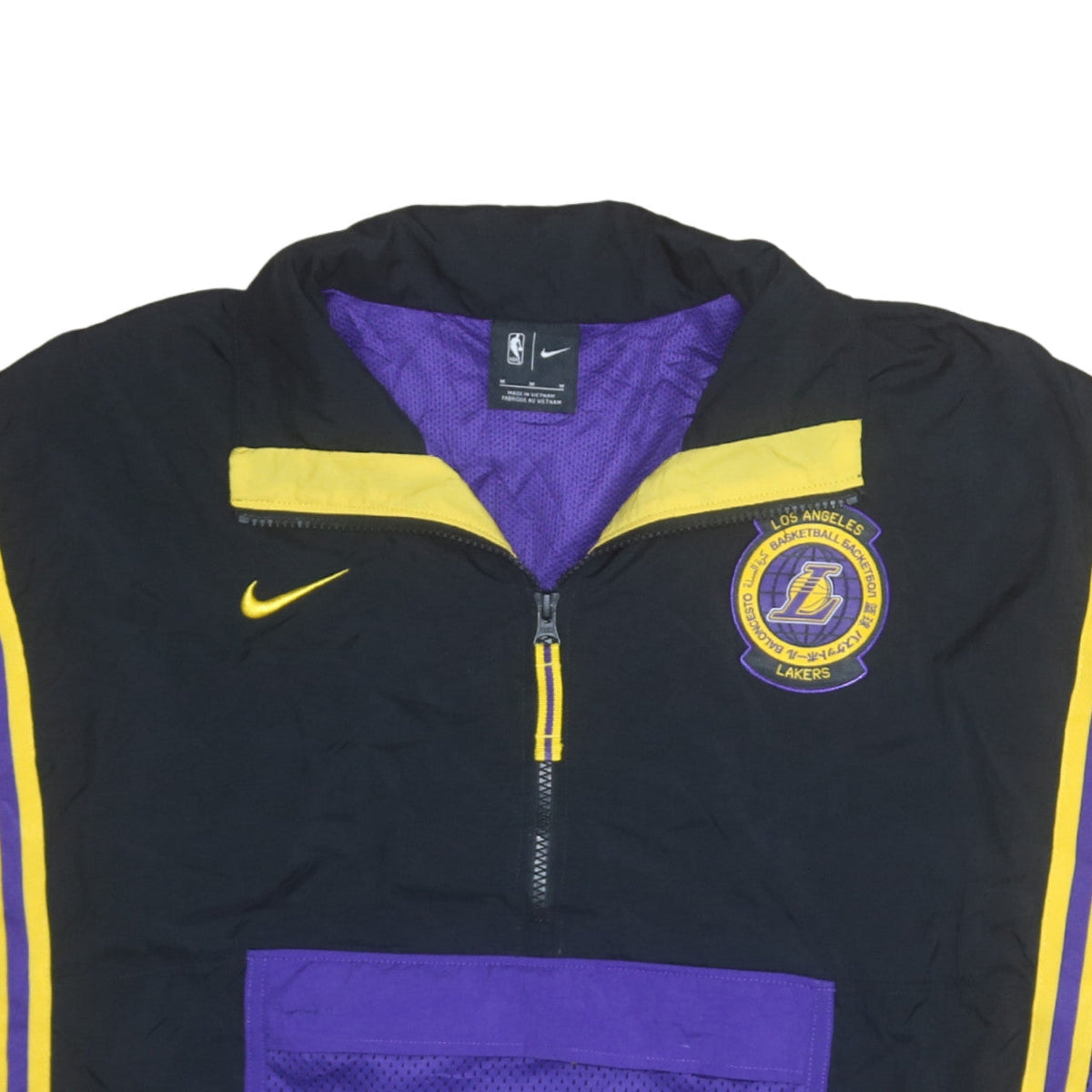 Nike Men’s Black Los Angeles Lakers Windbreaker Jacket M