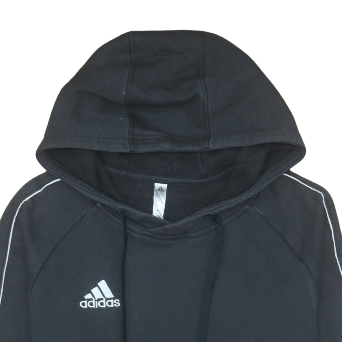 Adidas Men’s Black Small Pullover Hoodie Fleece Sportswear