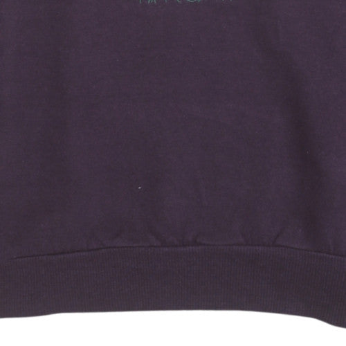 Bogner Womens Purple Pullover Sweatshirt M The Way of Life Graphic Cotton Blend