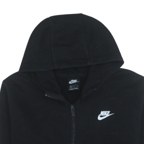 Nike Men's Black XS Full Zip Hoodie with Logo