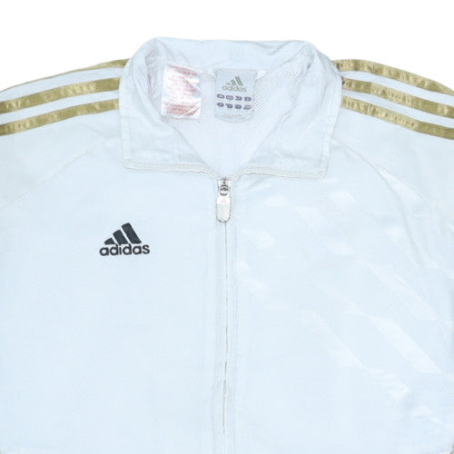 Adidas Teens White Full Zip Sports Sweatshirt Size 12A