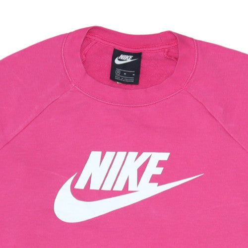 Nike Womens Pink Crew Neck Pullover Sweatshirt Size M