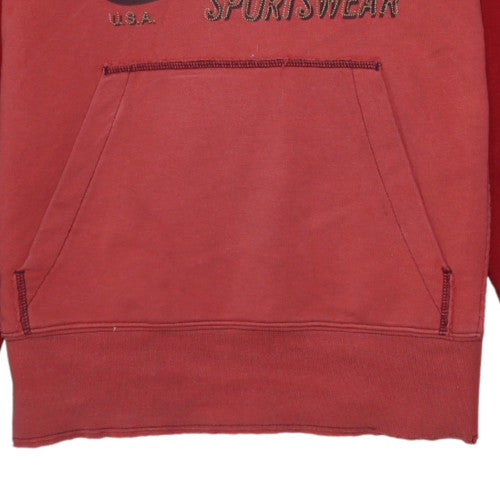 Nike Men's Red Pullover Hoodie S Sportswear Fleece