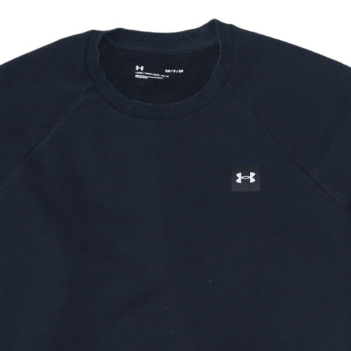 Under Armour Men's Black Small Basic Crew Sweatshirt Fleece Pullover