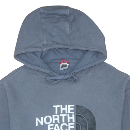 The North Face Men's Blue Pullover Hoodie M Logo Outdoor Cotton