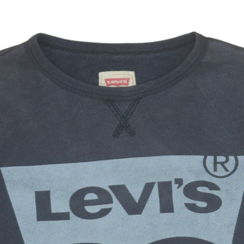 Levi's Boys Black Crew Neck Logo Pullover Sweatshirt 16 Years